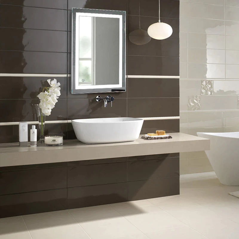 2 Sizes Led Bathroom Lighted Mirror Lighted