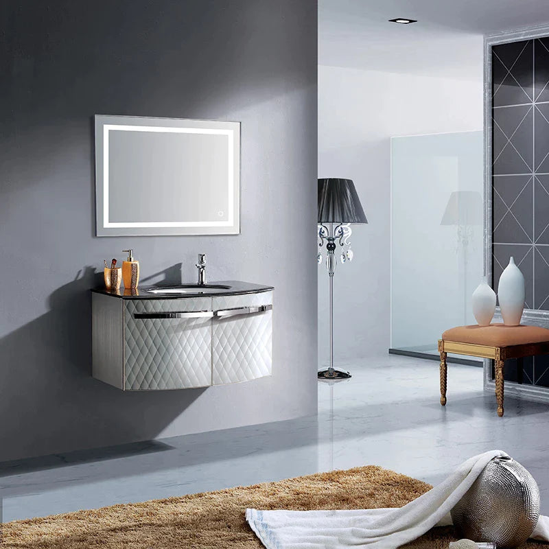 2 Sizes Led Bathroom Lighted Mirror Lighted