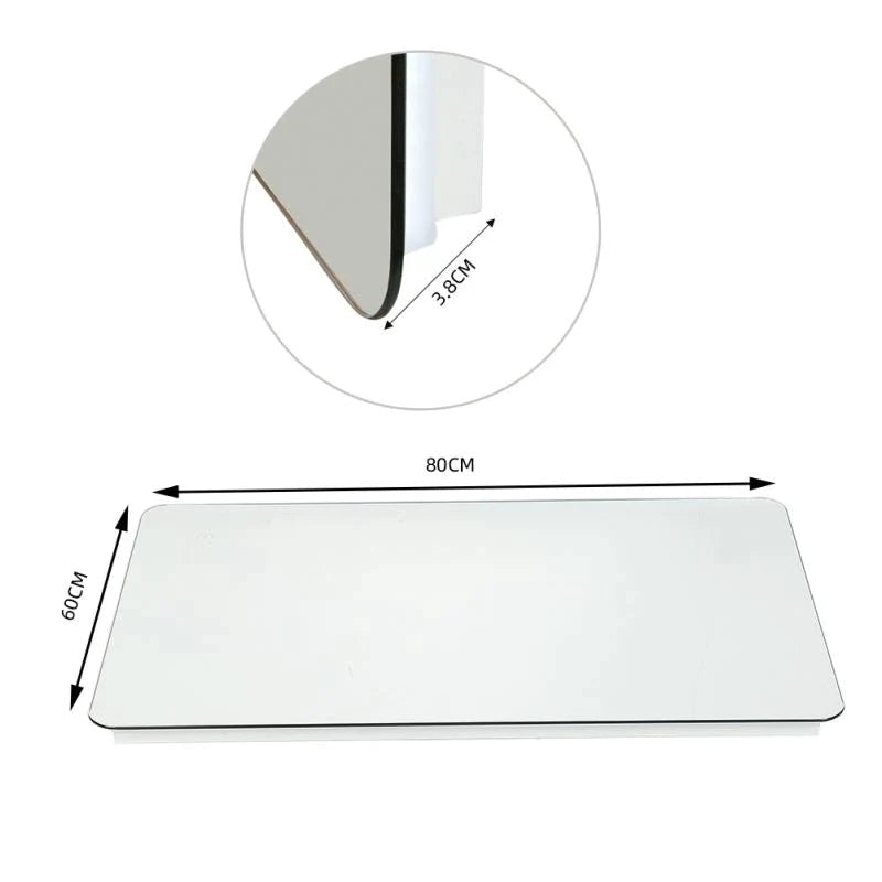 4mm Aluminum Alloy Frame Bathroom Mirror Makeup