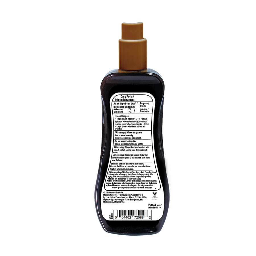 Australian Gold Spray Gel Bronzer SPF 4 (8oz)