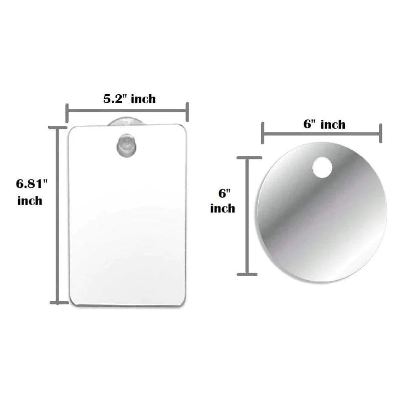 Acrylic Anti Fog Mirror Bathroom Tools Shower