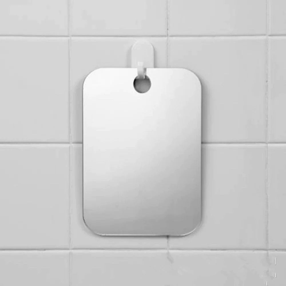 Acrylic Anti Fog Shower Mirror Bathroom Fogless