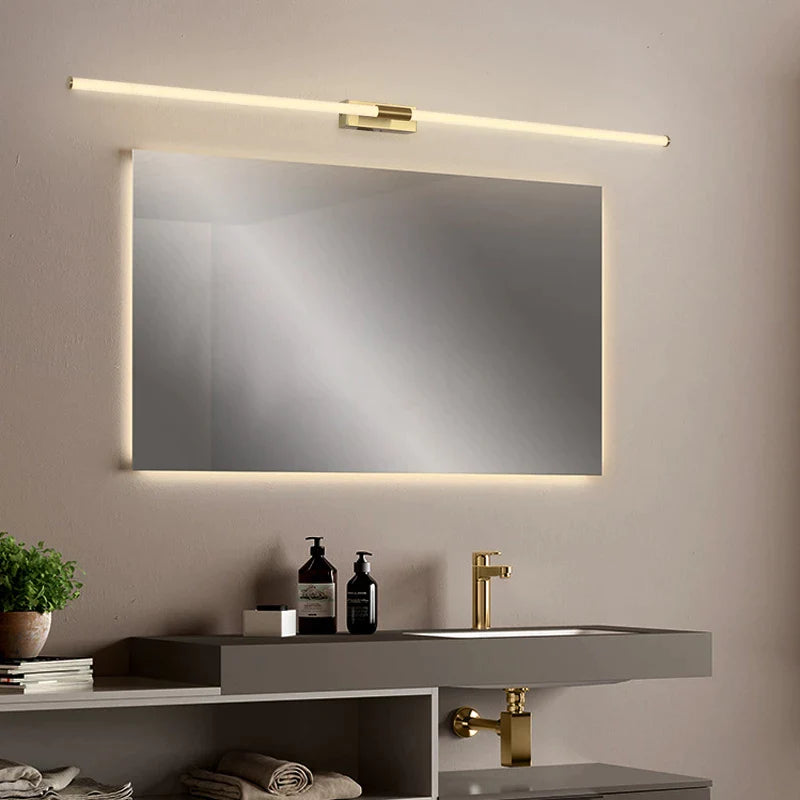 BDG Brushed copper Modern Led Bathroom Mirror