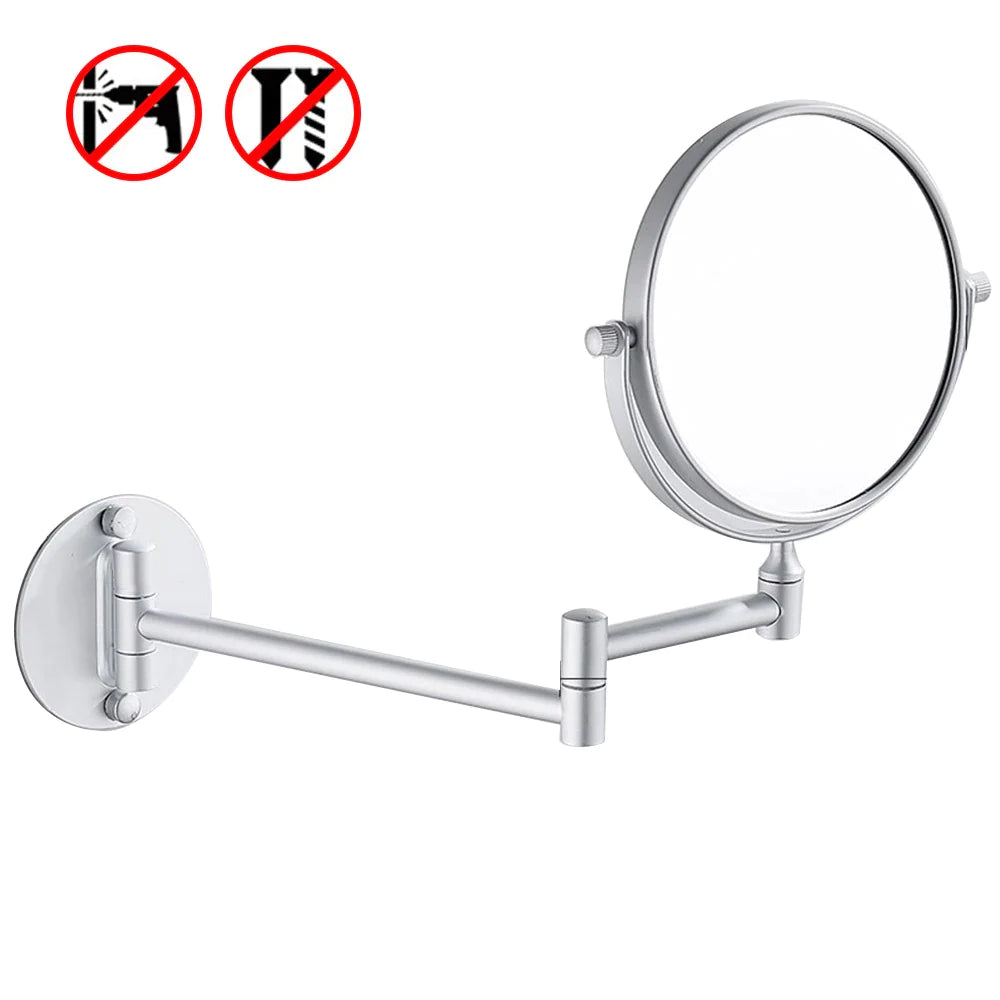 Bathroom Mirror Wall Mounted Makeup Mirror Double