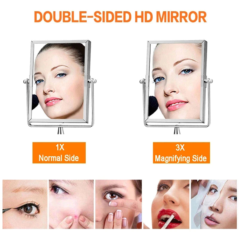 Big Size Rectangular Bathroom Makeup Mirror Folding