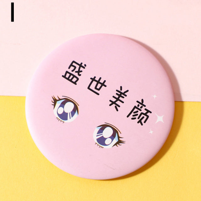 Makeup Mirror Portable Hand Mirror Mini Round