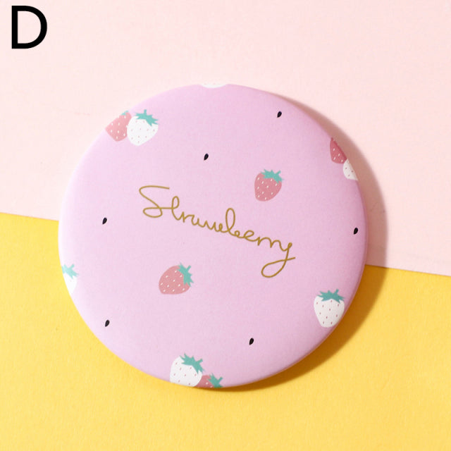 Makeup Mirror Portable Hand Mirror Mini Round