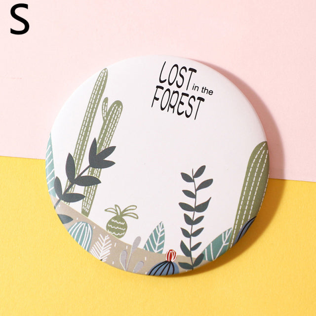 Makeup Mirror Portable Hand Mirror Mini Round