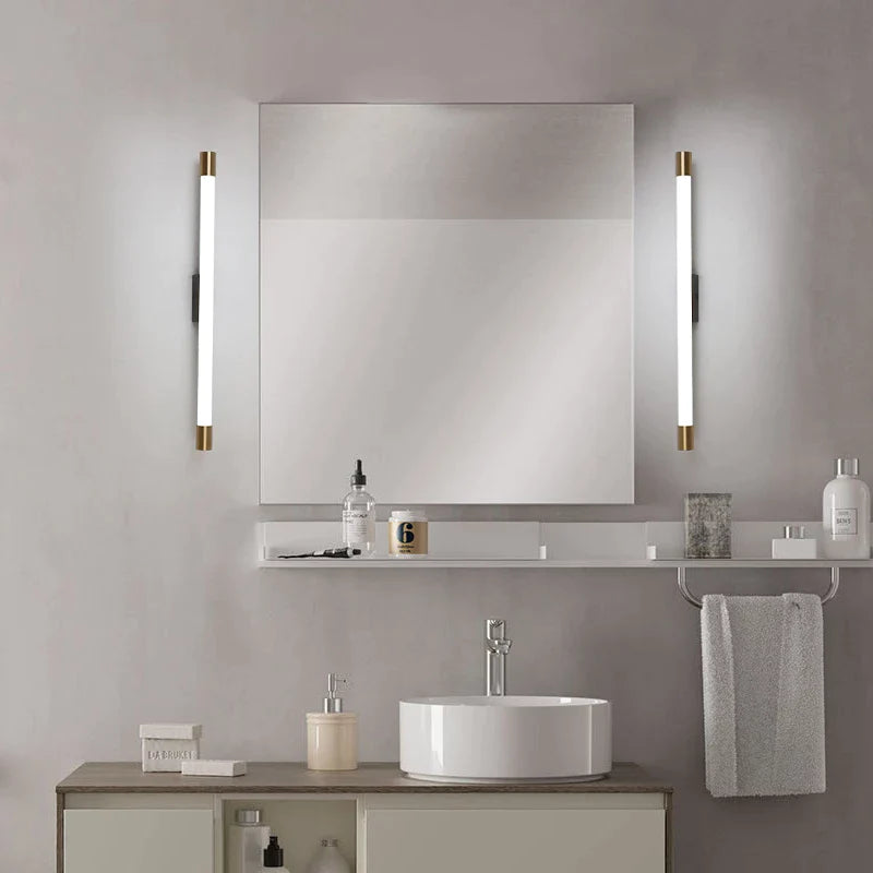 Simple Modern Nordic Black Gold Long Wall