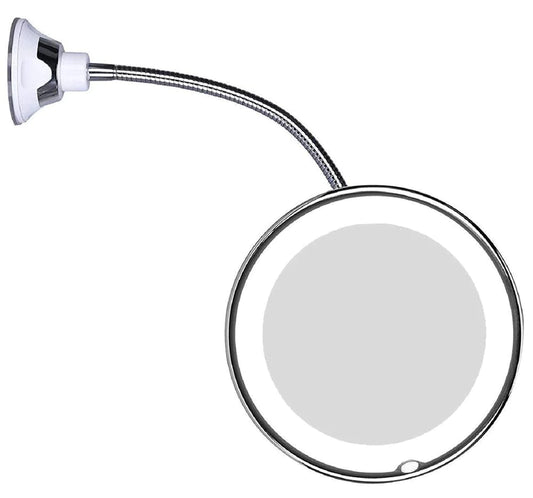 10X Magnifying Makeup Mirror,Dimmable Light and 360