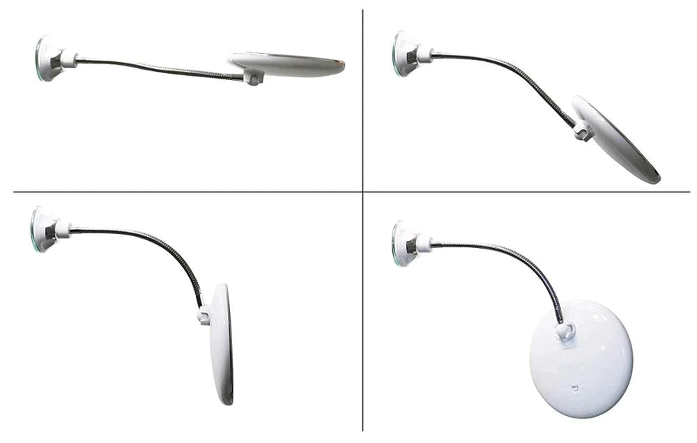 10X Magnifying Makeup Mirror,Dimmable Light and 360