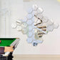 12pcs 3D Hexagon Bathroom Mirror Sticker Home