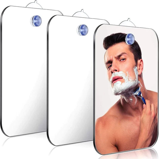 1pcs Acrylic Mirror With Wall Suction Shower