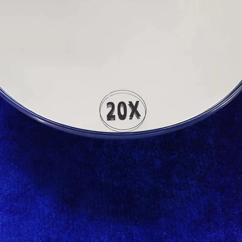 6Inch Bathroom Mini Makeup Mirror Round 20X