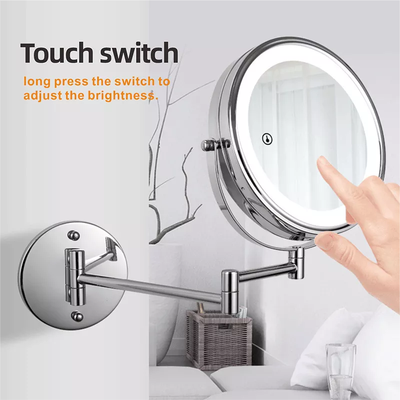 8 inch Wall Mounted Makeup Mirror 3X