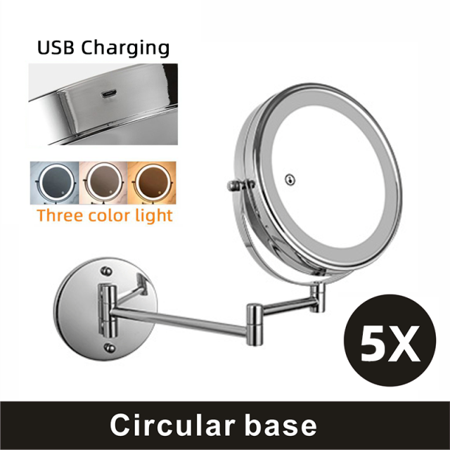 8 inch Wall Mounted Makeup Mirror 3X