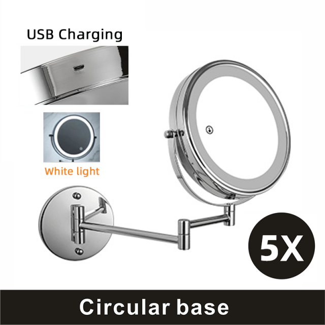 8 inch Wall Mounted Makeup Mirror 3X