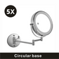 8 inch Wall Mounted Makeup Mirror 3X