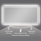 80 * 60cm Smart Bathroom Mirror Cosmetic