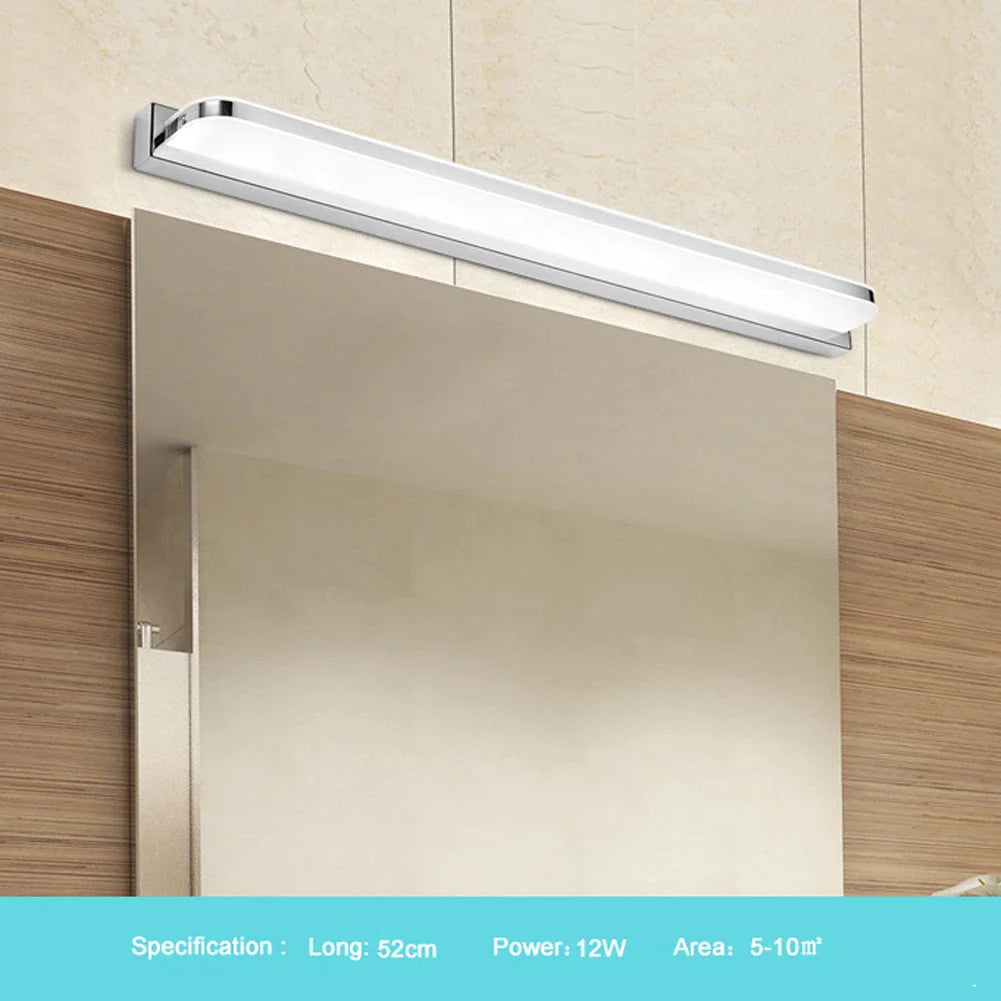 9W/12W/16W/24W Modern Bathroom Light Stainless Steel LED