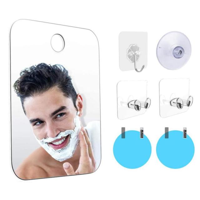 Acrylic Anti Fog Mirror Bathroom Tools Shower