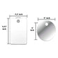 Acrylic Anti Fog Mirror Bathroom Tools Shower