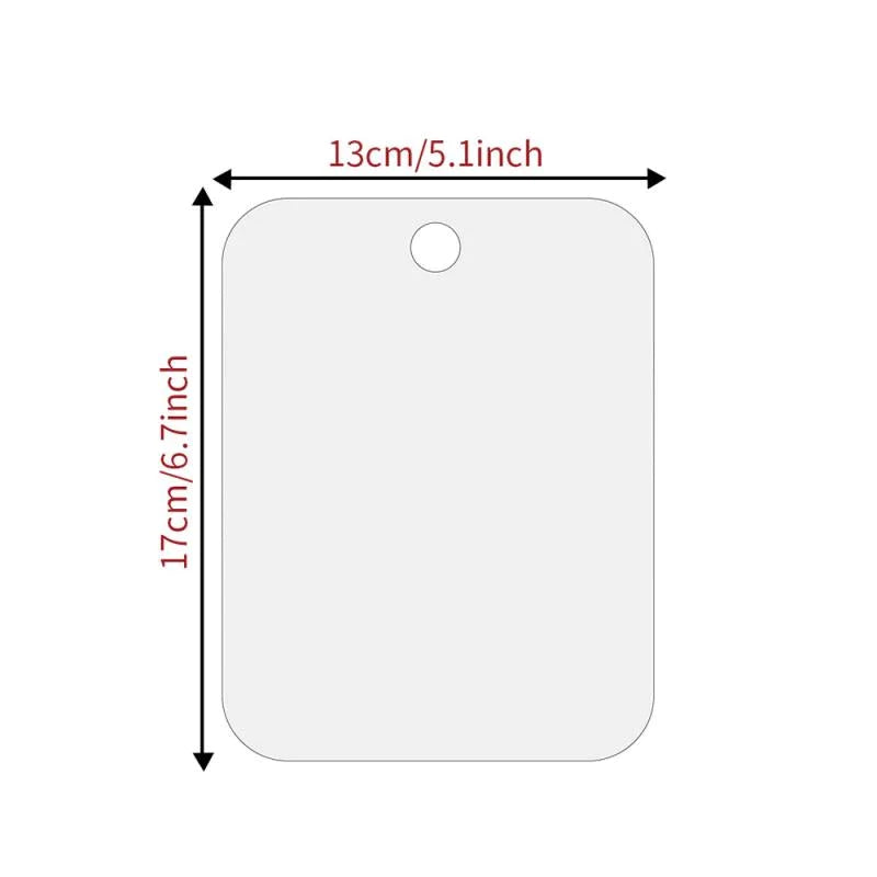 Acrylic Anti Fog Shower Mirror Bathroom Fogless
