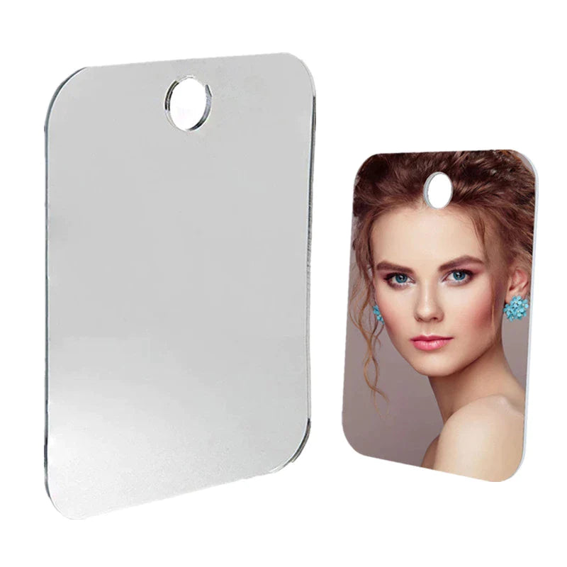 Acrylic Anti Fog Shower Mirror Bathroom Fogless