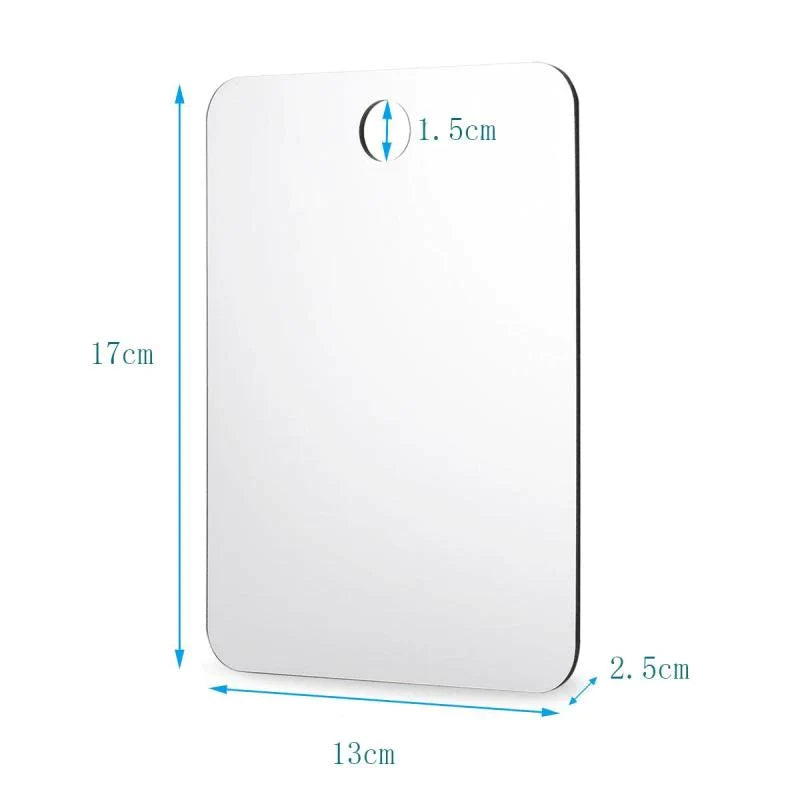 Acrylic Anti Fog Shower Mirror Bathroom Fogless