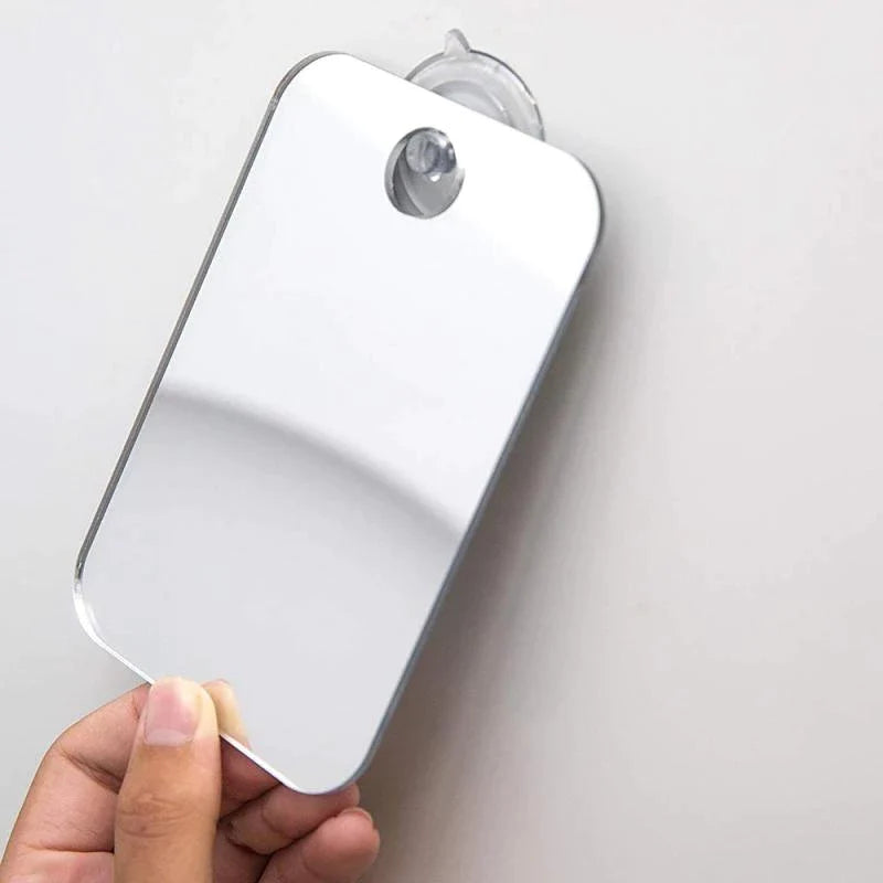 Acrylic Anti Fog Shower Mirror Bathroom Fogless