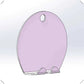 Acrylic Anti-fog Bathroom Mirror Hanging Razor Toothbrush