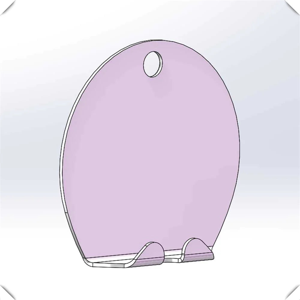 Acrylic Anti-fog Bathroom Mirror Hanging Razor Toothbrush