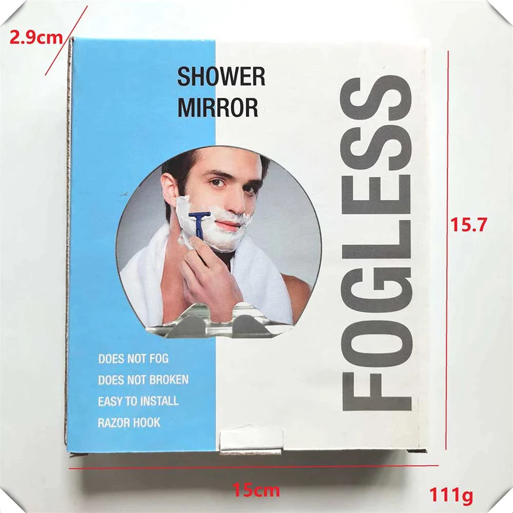 Acrylic Anti-fog Bathroom Mirror Hanging Razor Toothbrush