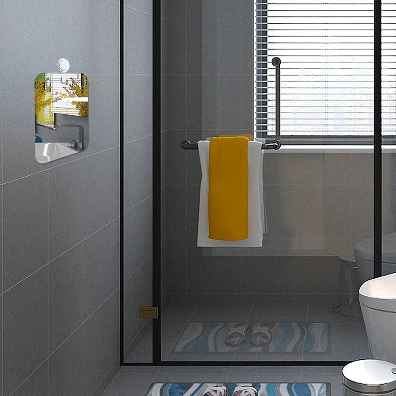 Anti Fog Shower Mirror Portable Traveling Mirror