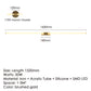BDG Brushed copper Modern Led Bathroom Mirror