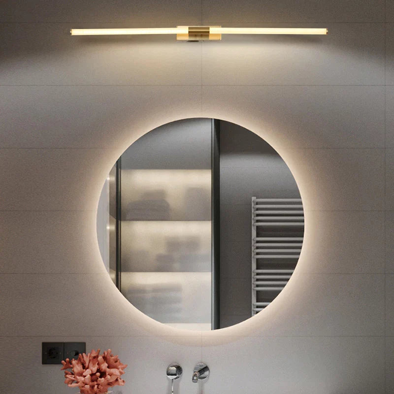 BDG Brushed copper Modern Led Bathroom Mirror