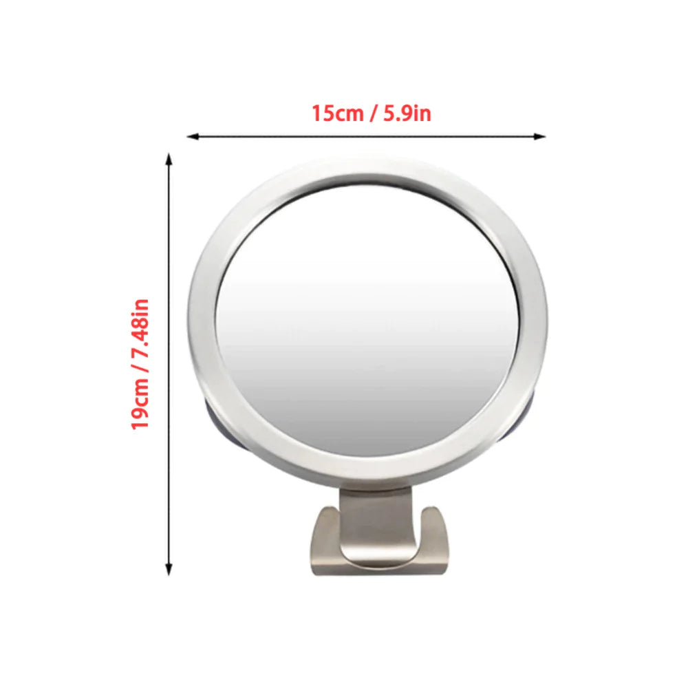 Bathroom Anti-fog Mirror Powerful Suction Cup Bath