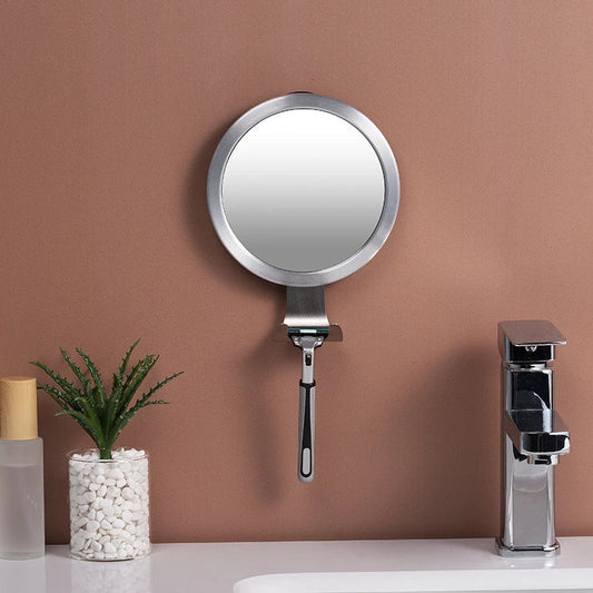 Bathroom Anti-fog Mirror Powerful Suction Cup Bath