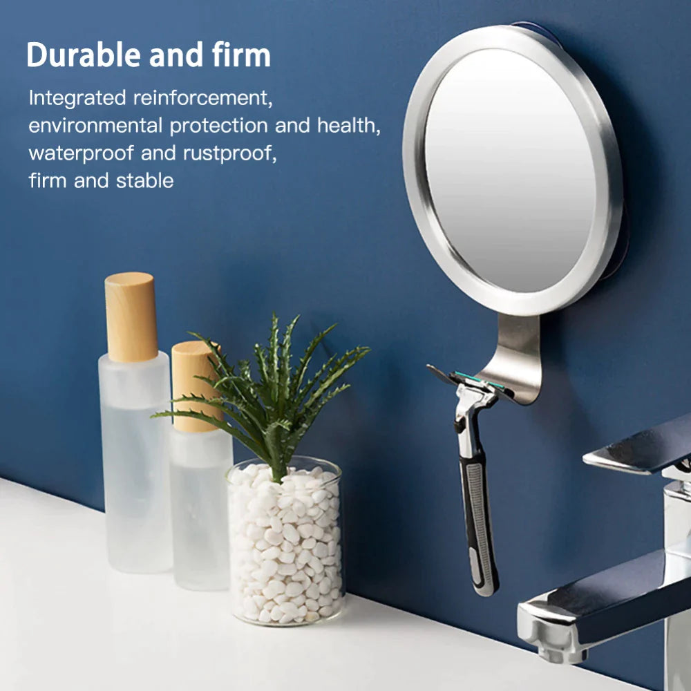Bathroom Anti-fog Mirror Powerful Suction Cup Bath