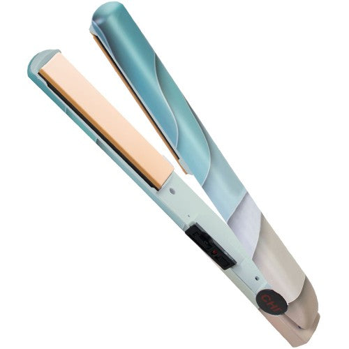 CHI 1" Teal Waves Flat Iron