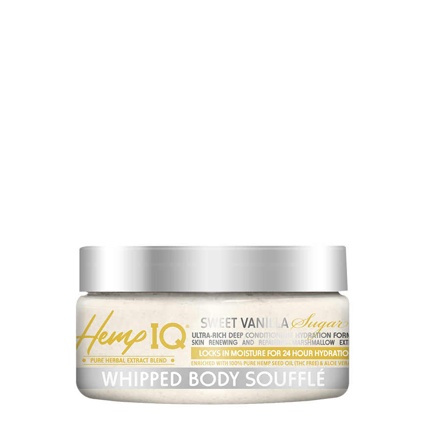 Hemp IQ Sweet Vanilla Sugar Body Souffle (8oz)