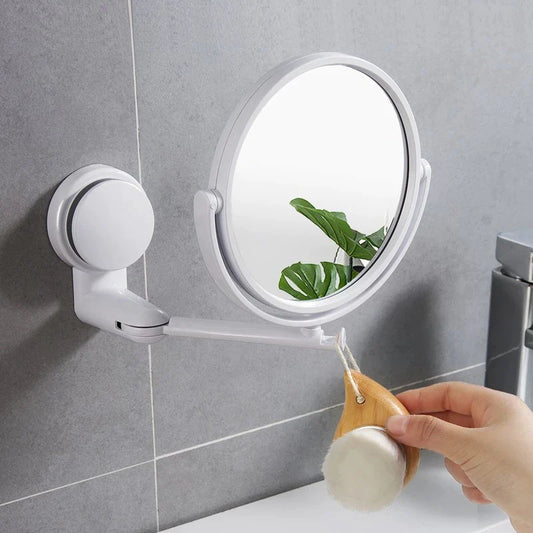 Folding Arm Extend Bathroom Mirror Without Drill
