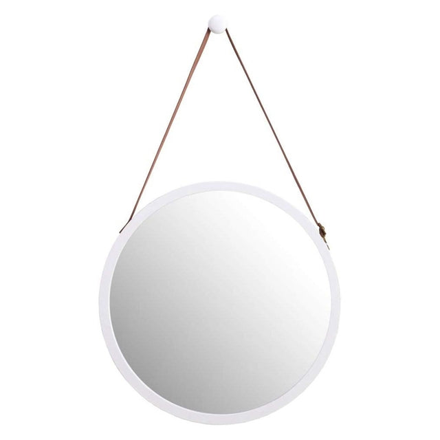 Hanging Round Wall Mirror in Bathroom &