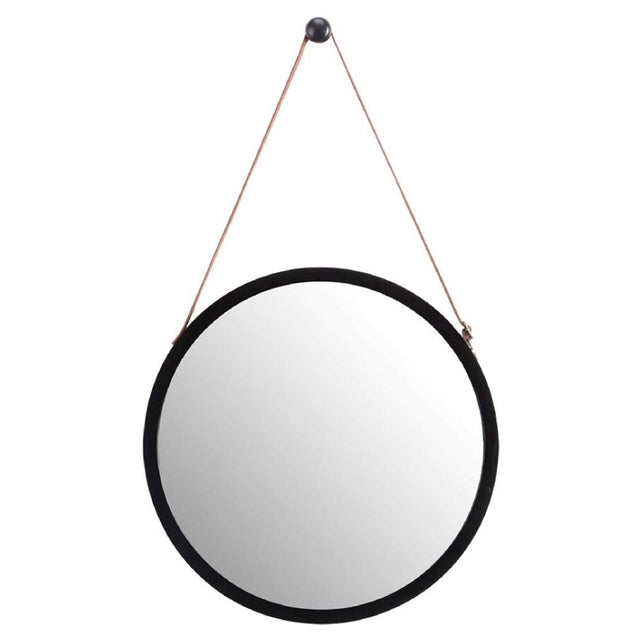 Hanging Round Wall Mirror in Bathroom &