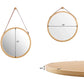 Hanging Round Wall Mirror in Bathroom &