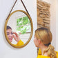 Hanging Round Wall Mirror in Bathroom &