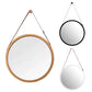 Hanging Round Wall Mirror in Bathroom &