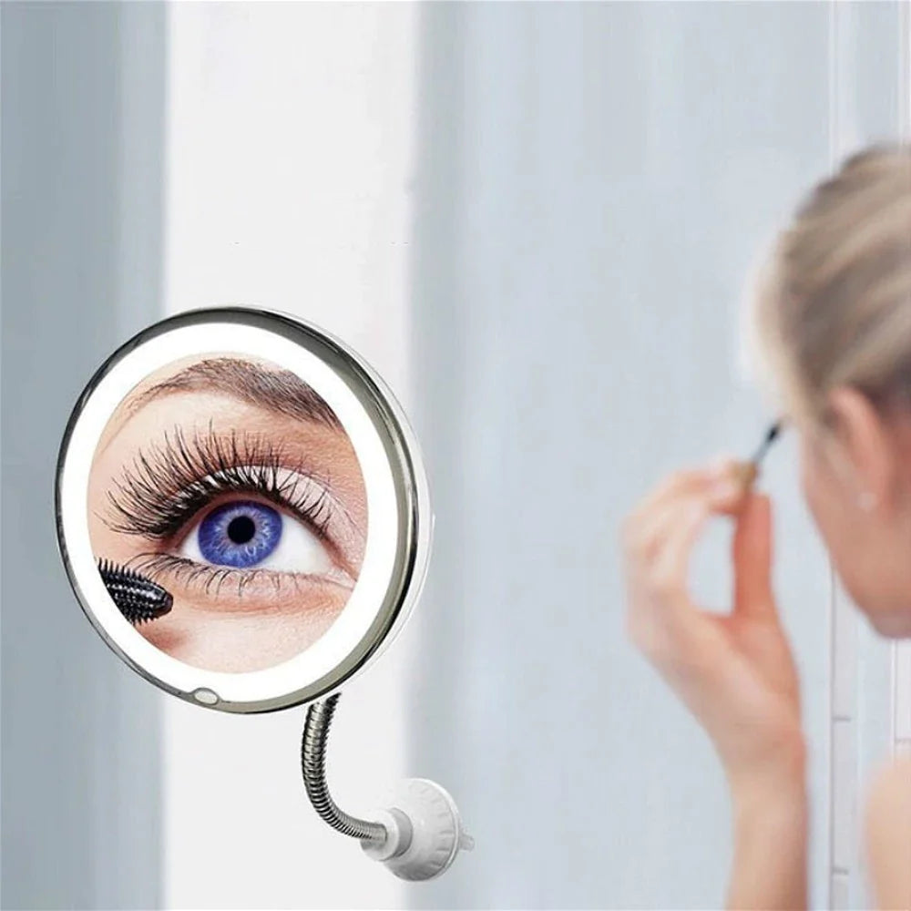 Led Makeup Mirror Multifunction 10X Magnifying Collapsible