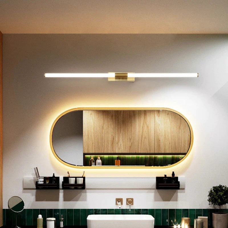 Luxury Mirror Front Light Bathroom Mirror Cabinet