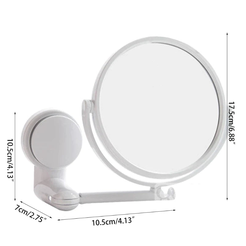 Makeup Mirror Bathroom Folding Mirror Hotel Wall-mounted